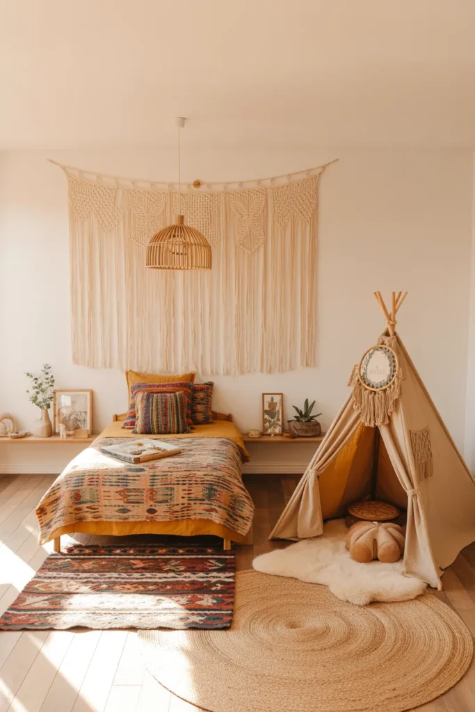 14-Small Boho Children's Bedroom