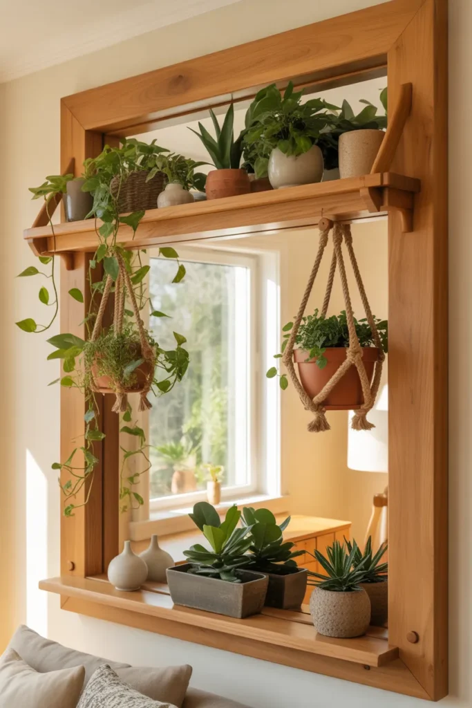 14-Wooden Frame Plant Wall