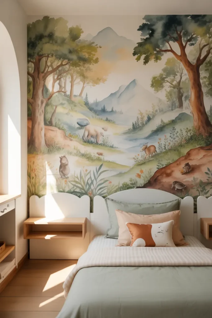 15-Small Children's Bedroom Wall Mural