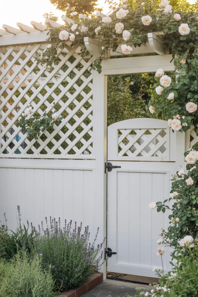 4-DIY Lattice Top Privacy Fence