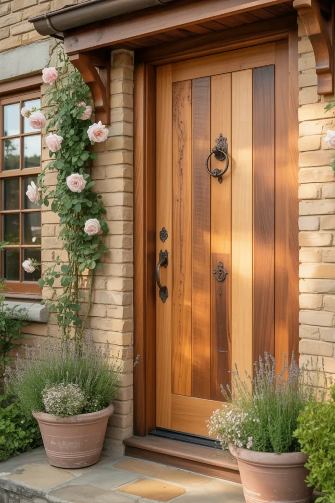 4-Rustic Wooden Front Door Exterior