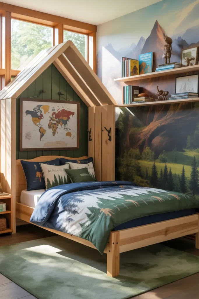 5-Small Boys Bedroom with Adventure Theme