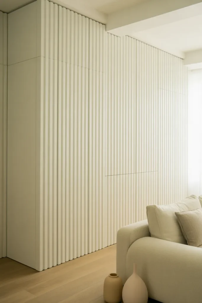 5-White Fluted Wall Panels