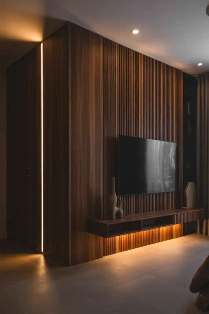 6-Fluted Wall Panels with LED Lighting