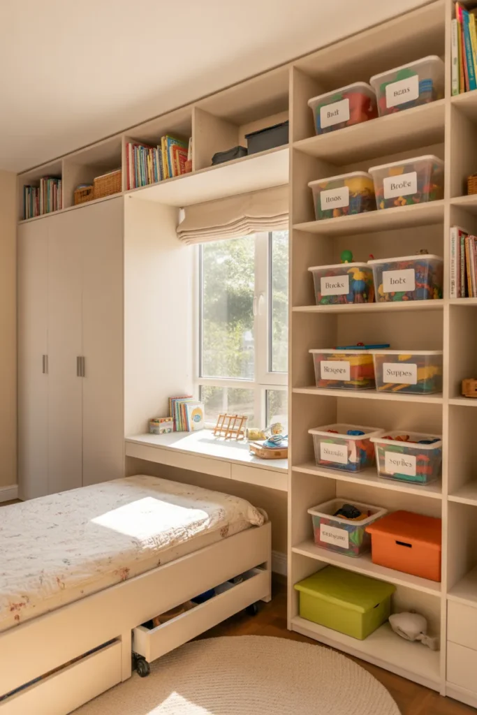 6-Small Children's Bedroom with Built-in Storage