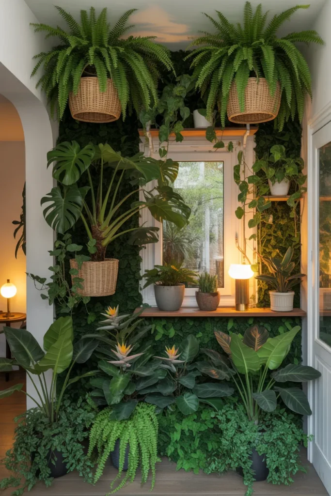 7-Fern and Tropical Plant Wall