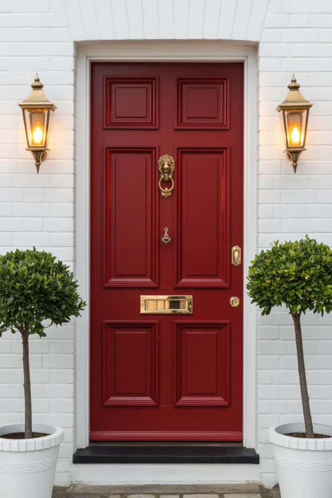 7-Red Front Door Exterior