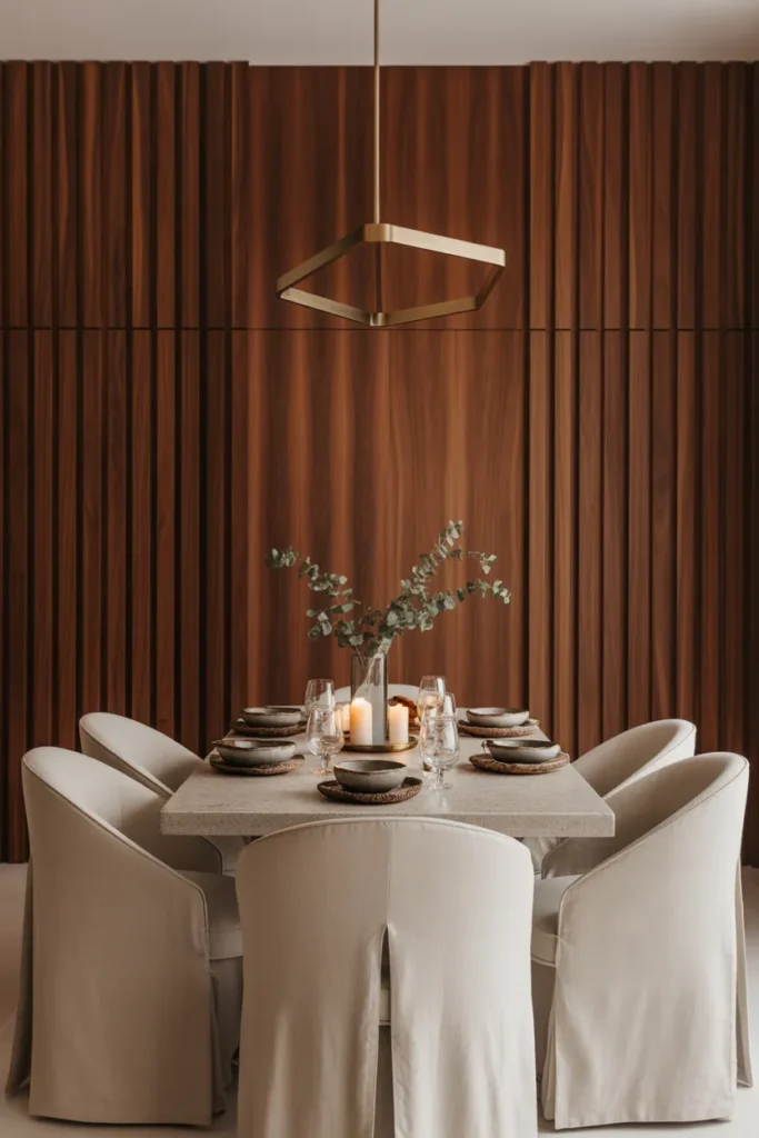 8-Fluted Wall Panels for Dining Room