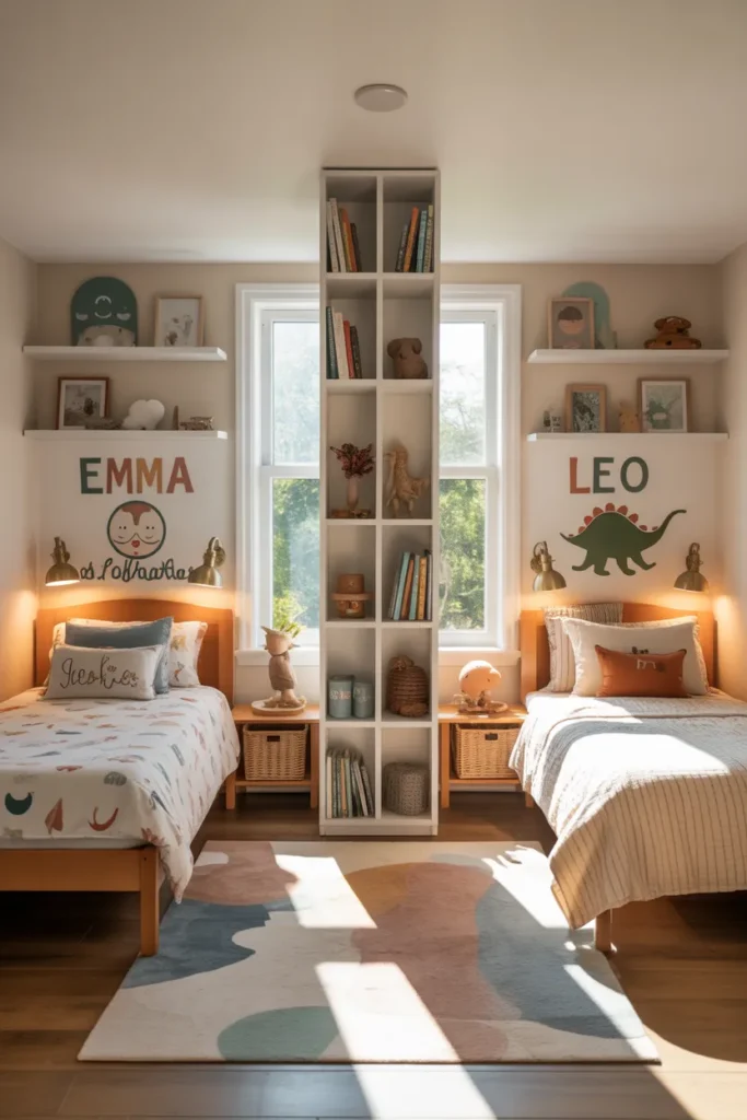 8-Small Shared Bedroom with Individual Zones