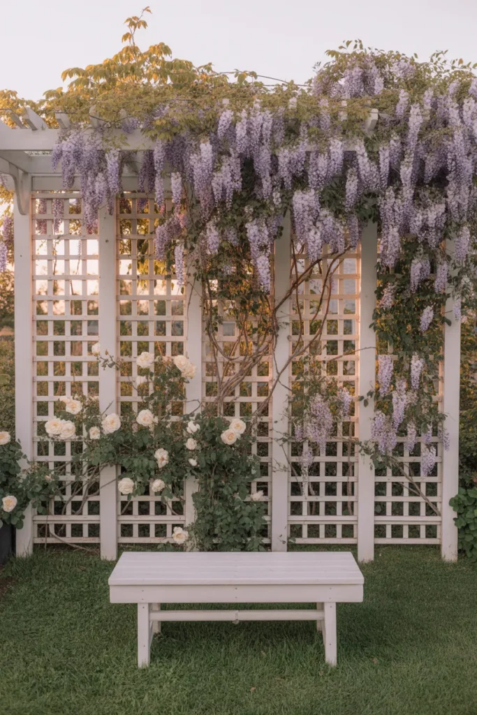 9-DIY Trellis and Climbing Plant Fence