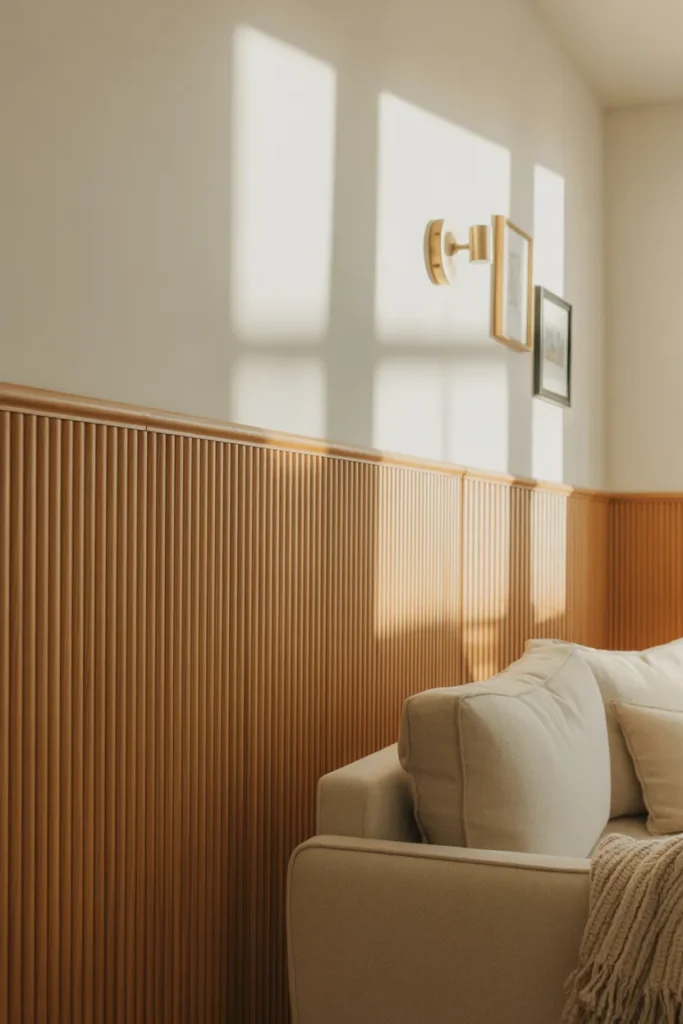 9-Half-Height Fluted Wall Panels