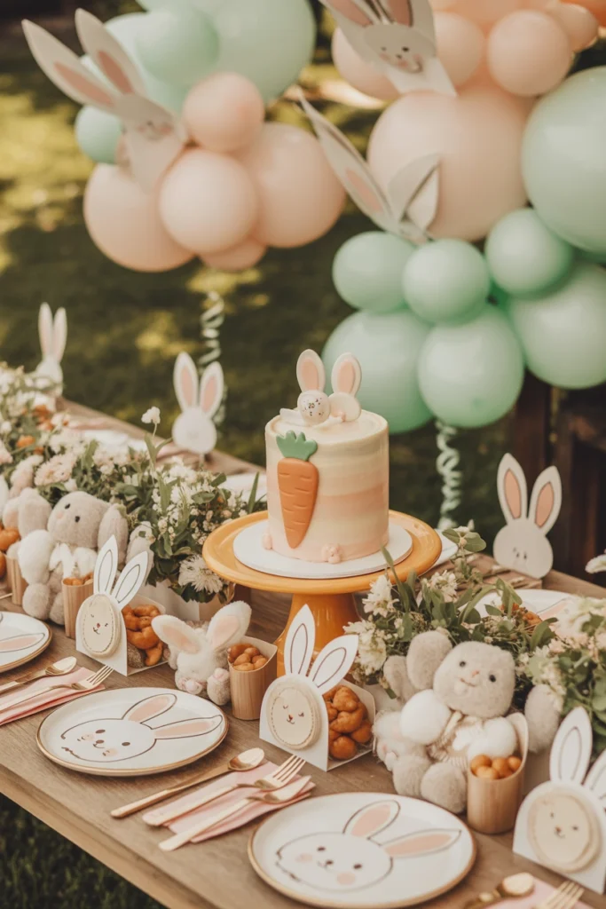 garden birthday party for baby girl