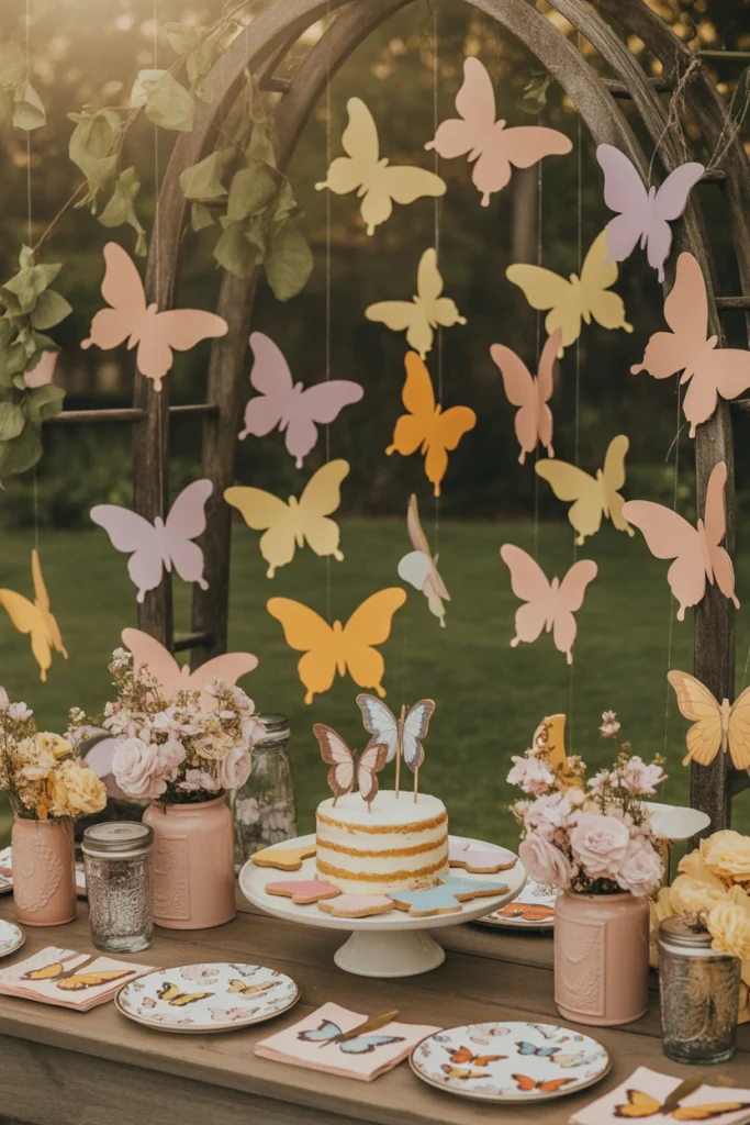 garden birthday party for baby girl