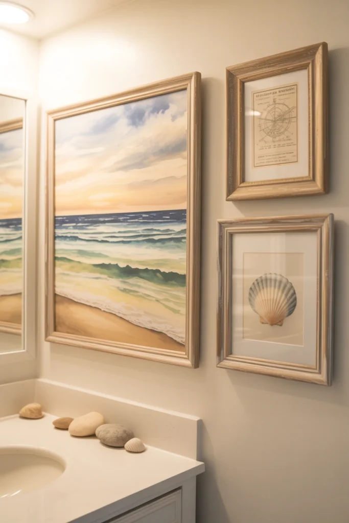 bathroom wall art ideas