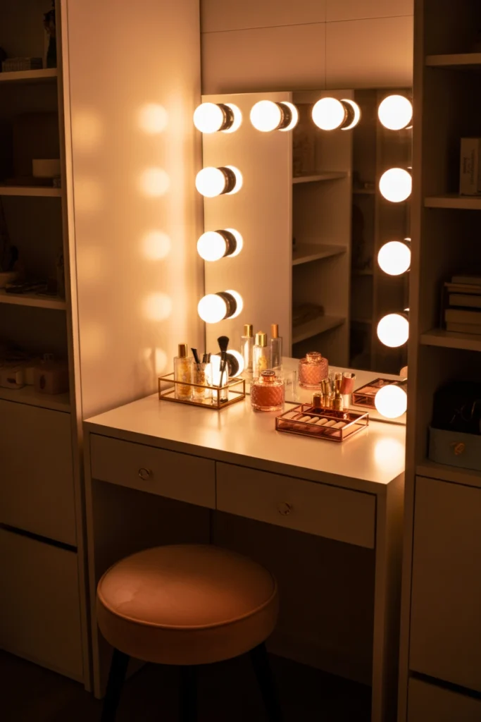 girl vanity ideas for small space