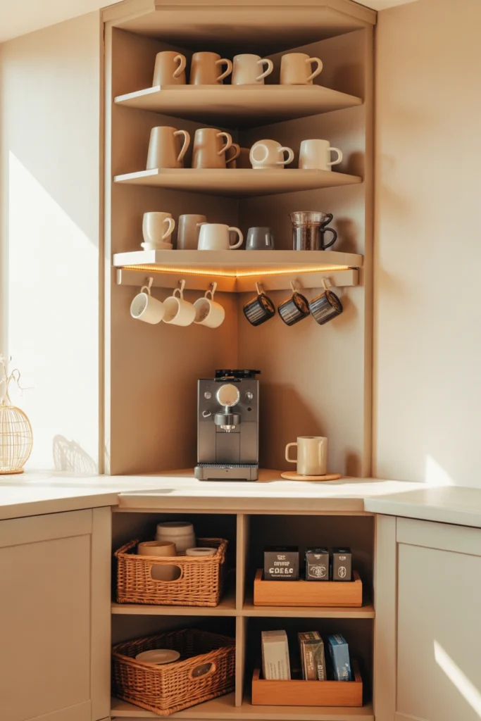 coffee station ideas for small spaces