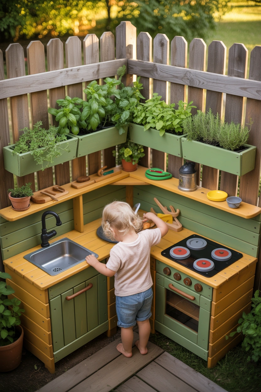 how to build a mud kitchen