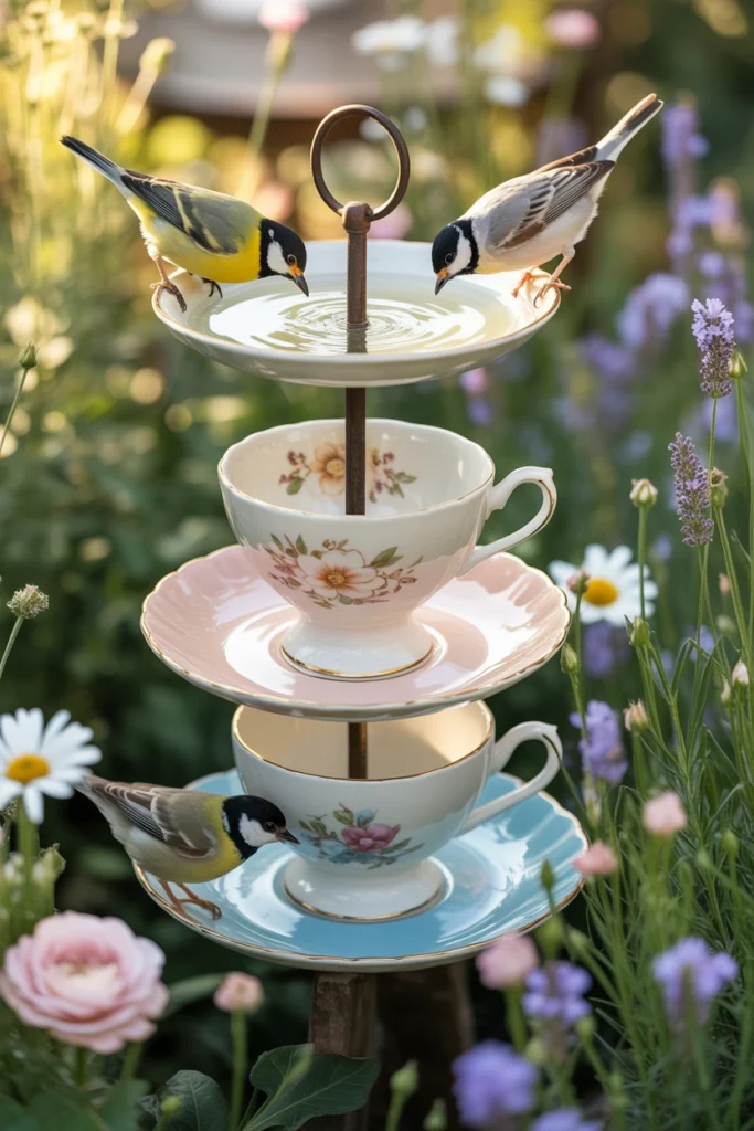 bird bath garden ideas