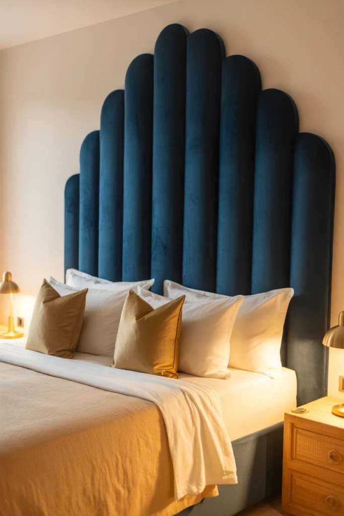 scalloped bed headboards
