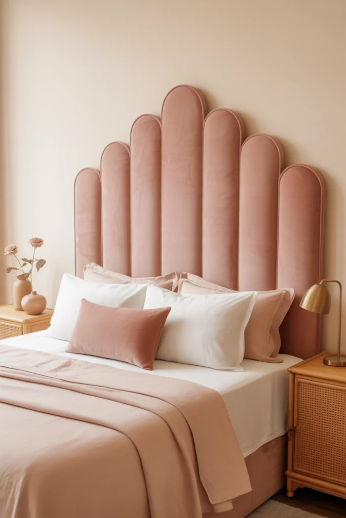 scalloped bed headboards