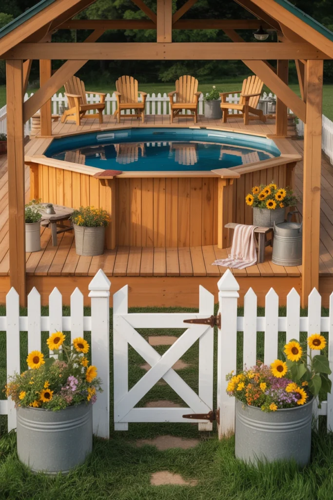 above ground pool landscaping ideas