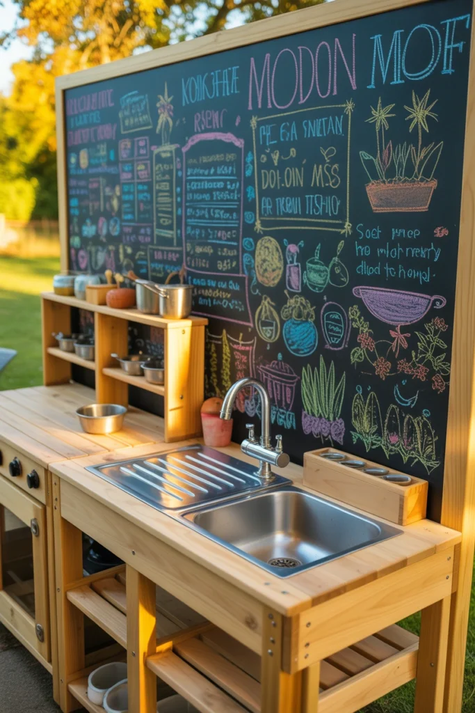 how to build a mud kitchen