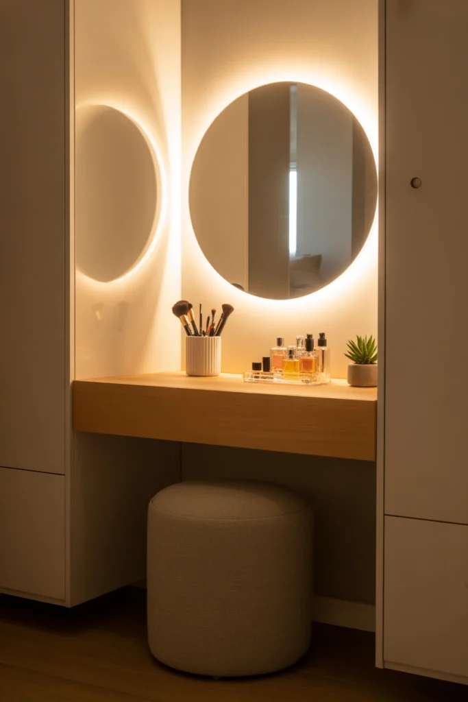 girl vanity ideas for small space