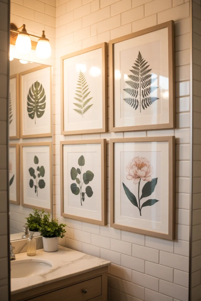 bathroom wall art ideas