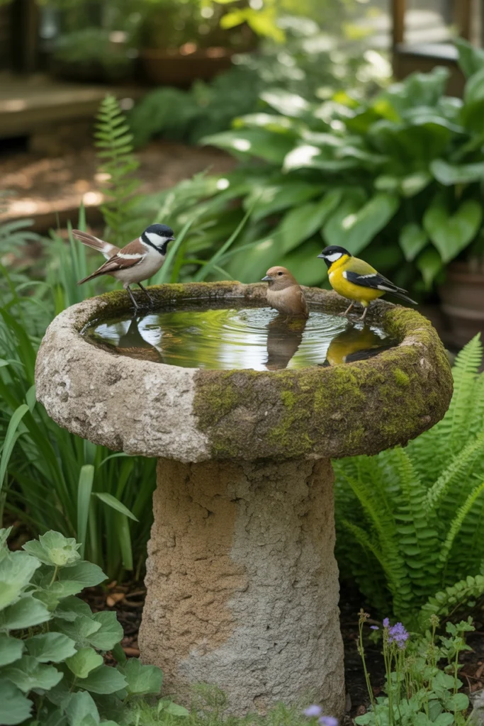 DIY bird bath ideas
