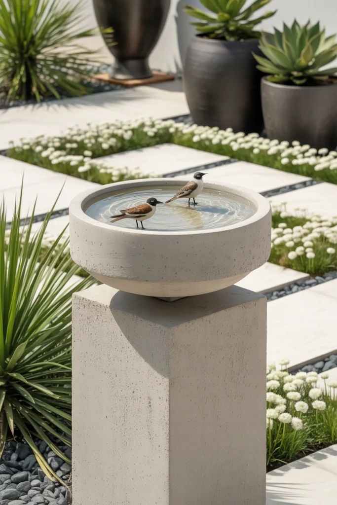 bird bath garden ideas