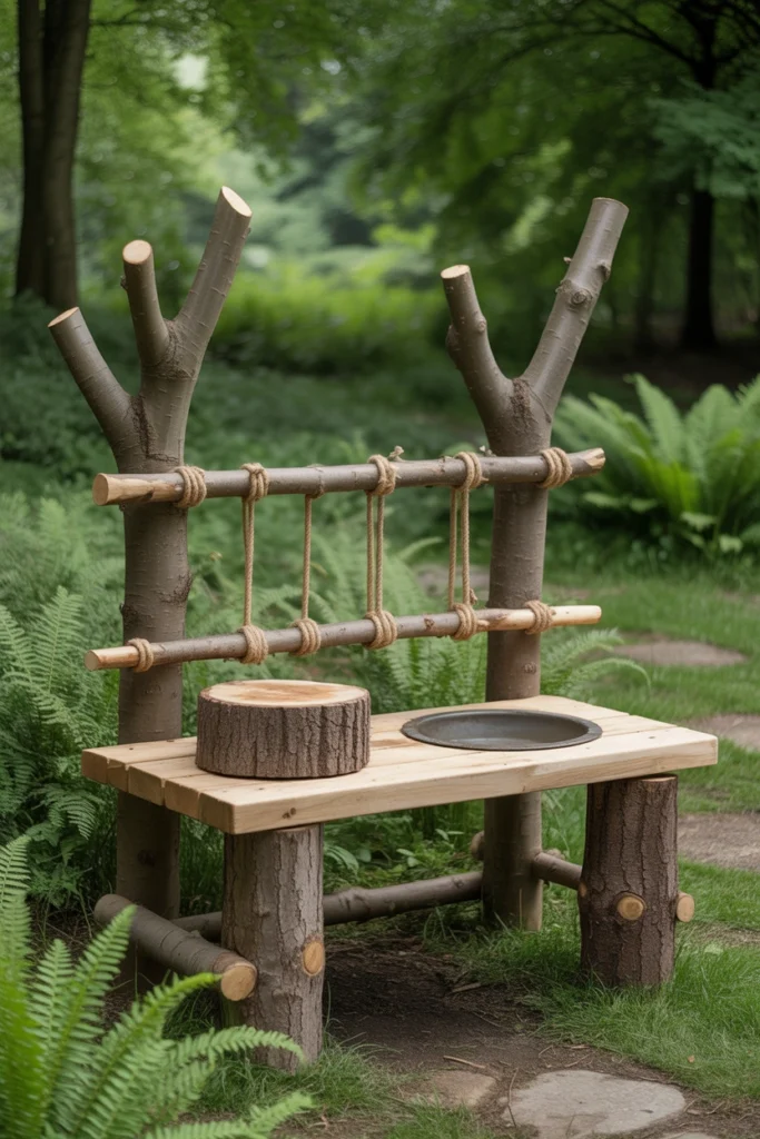 how to build a mud kitchen