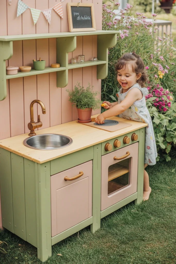 how to build a mud kitchen