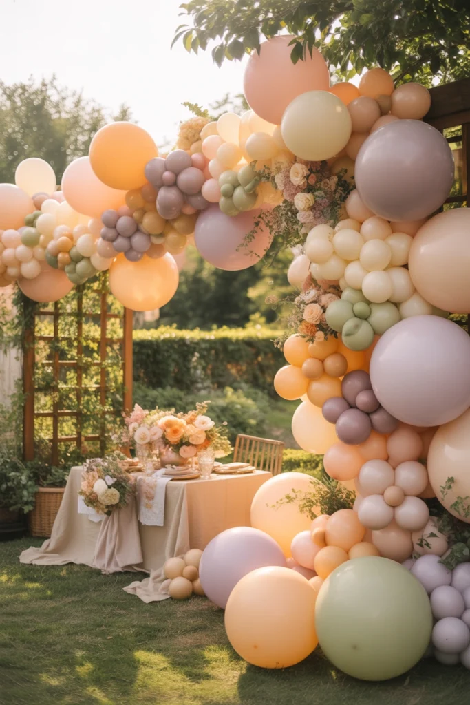 garden birthday party for baby girl