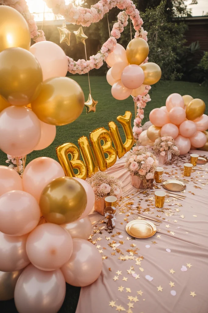 garden birthday party for baby girl
