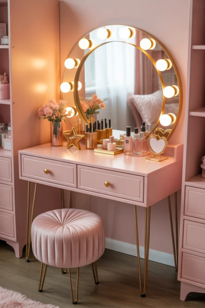 girl vanity ideas for small space