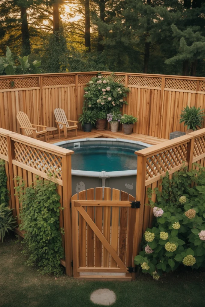 above ground pool landscaping ideas