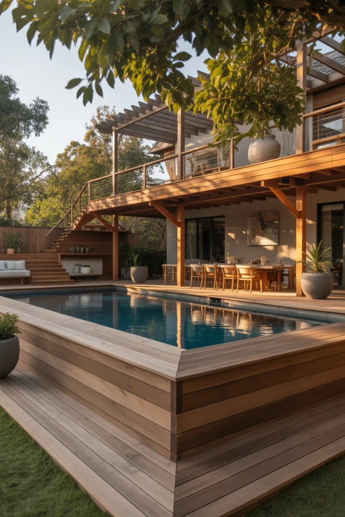 above ground pool landscaping ideas