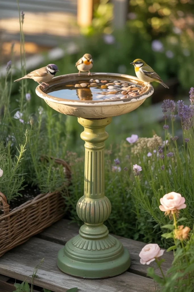 DIY bird bath ideas