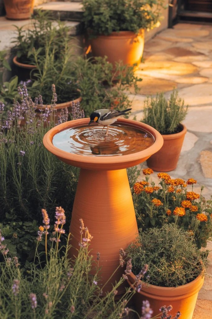 bird bath garden ideas