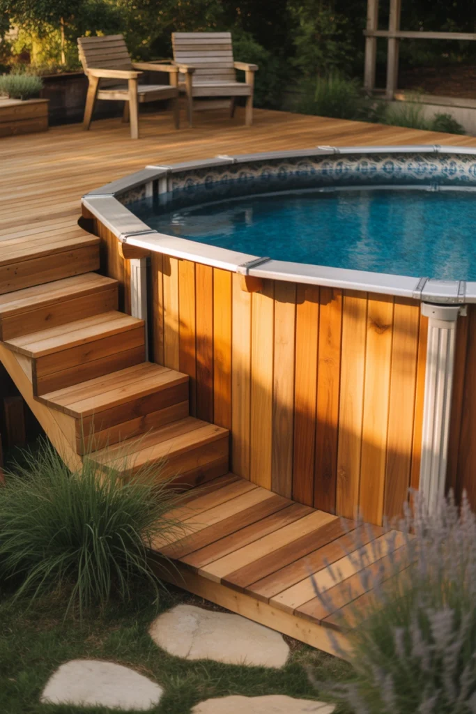 above ground pool landscaping ideas
