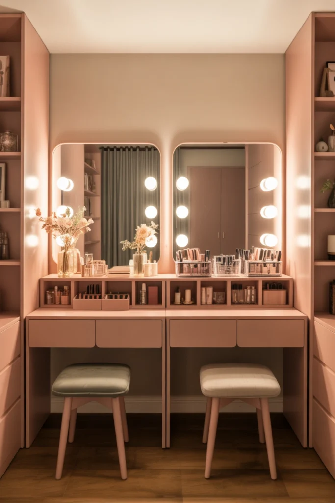 girl vanity ideas for small space
