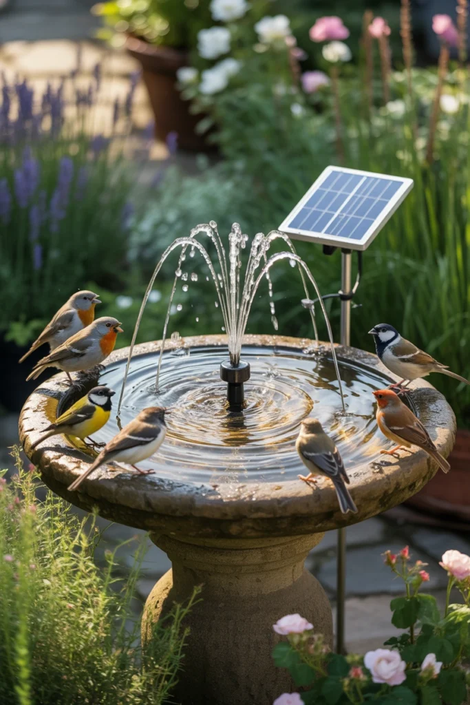 bird bath garden ideas