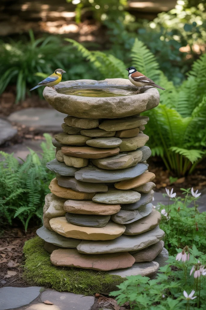 bird bath garden ideas