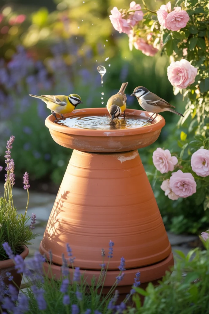 DIY bird bath ideas