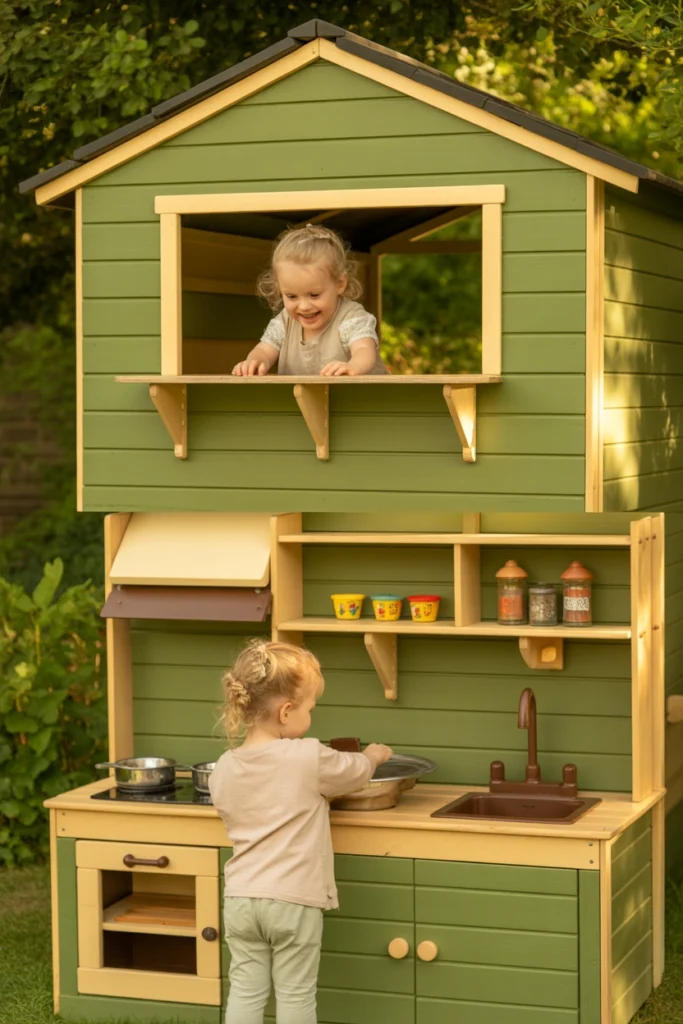 how to build a mud kitchen