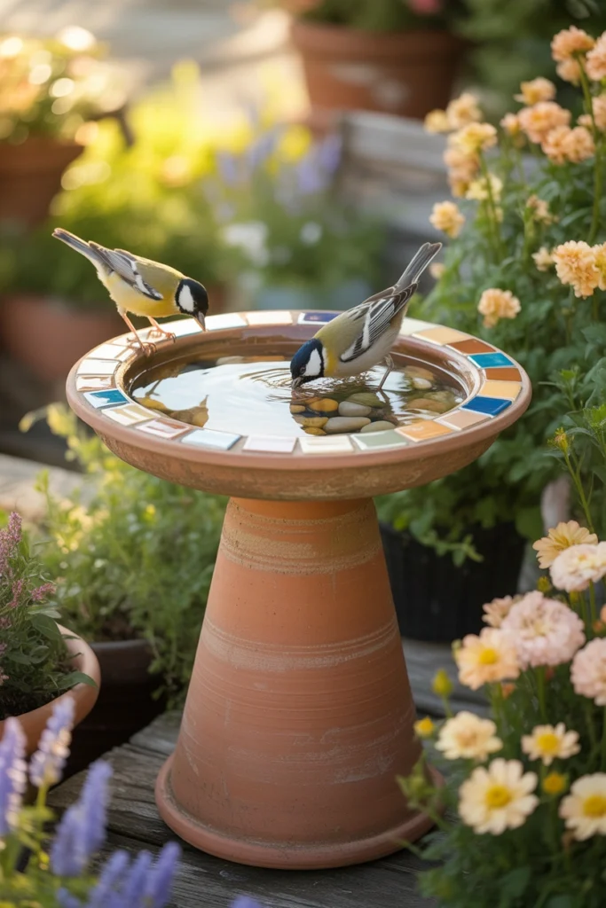 DIY bird bath ideas