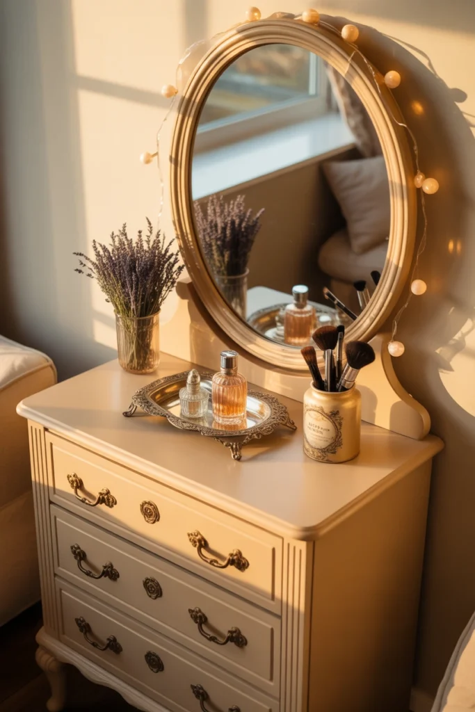 girl vanity ideas for small space