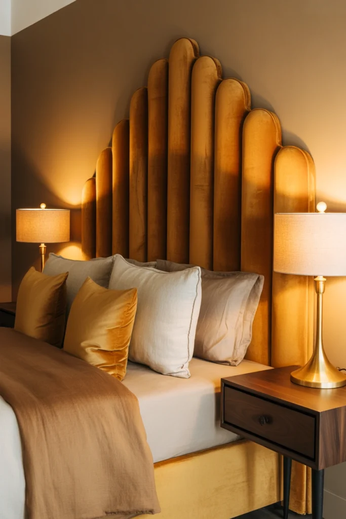 scalloped bed headboards