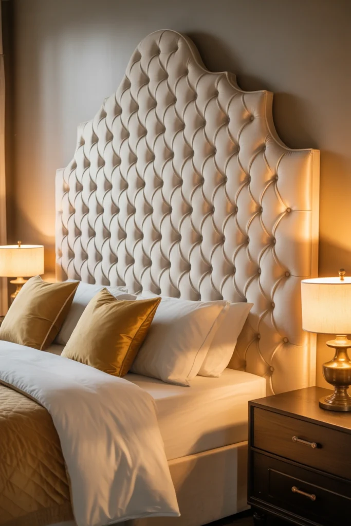 scalloped bed headboards