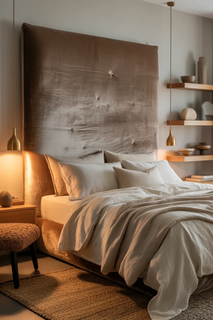 modern velvet headboards